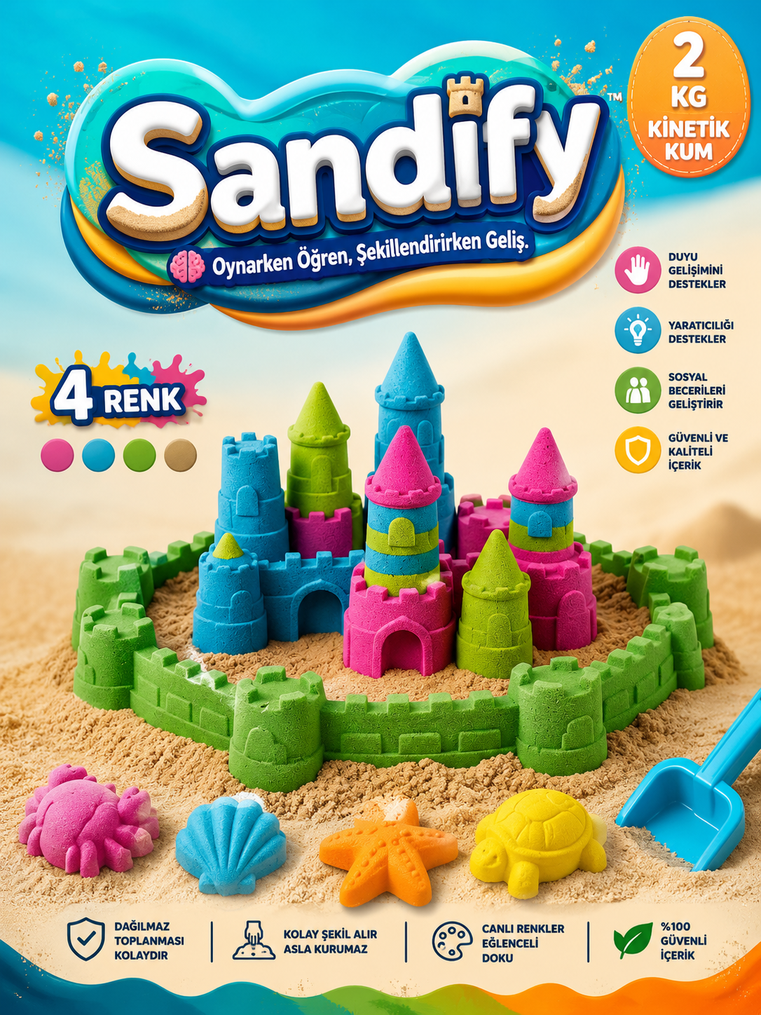 Sandify™-🧠 Oynarken Öğren, Şekillendirirken Geliş
